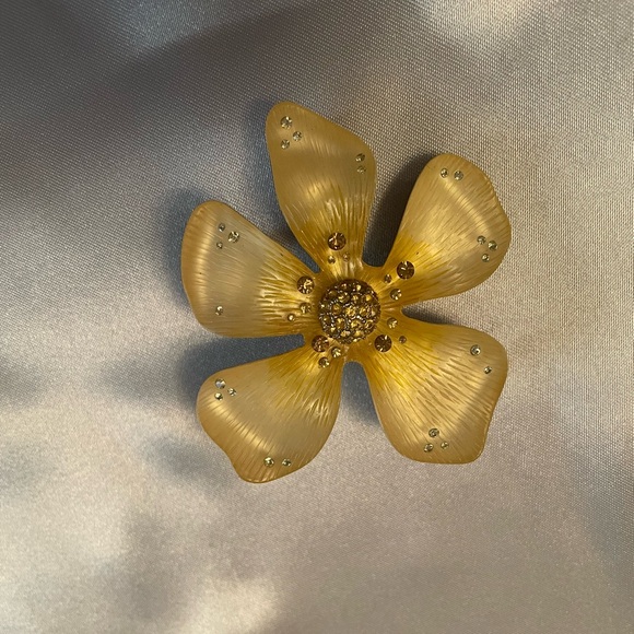 Betsey Johnson Jewelry - Betsy Johnson Yellow Flower Brooch